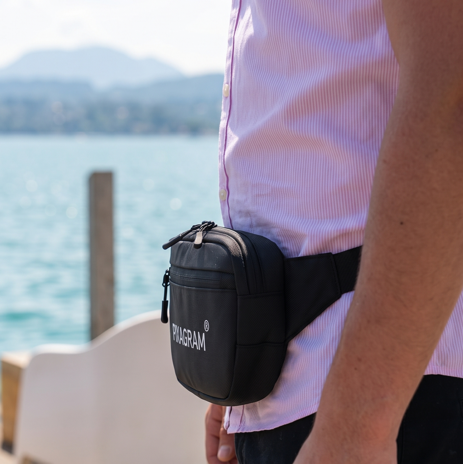 Pixagram® Black Crossbody Pack