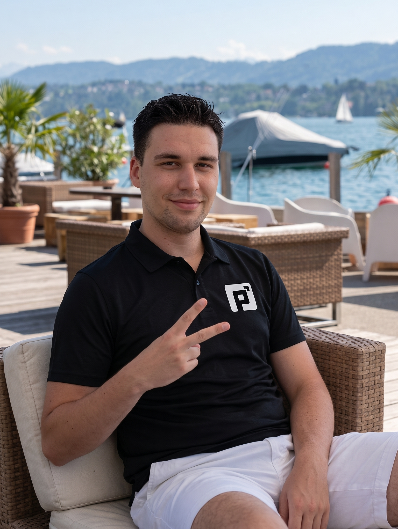 Pixagram® Black Polo Men