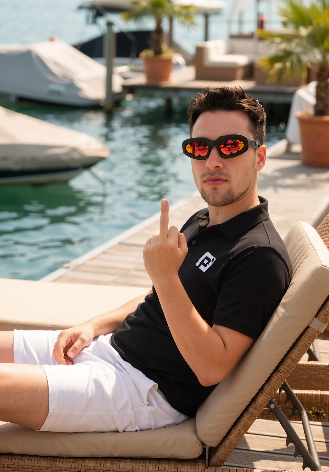 Pixagram® Black Polo Men