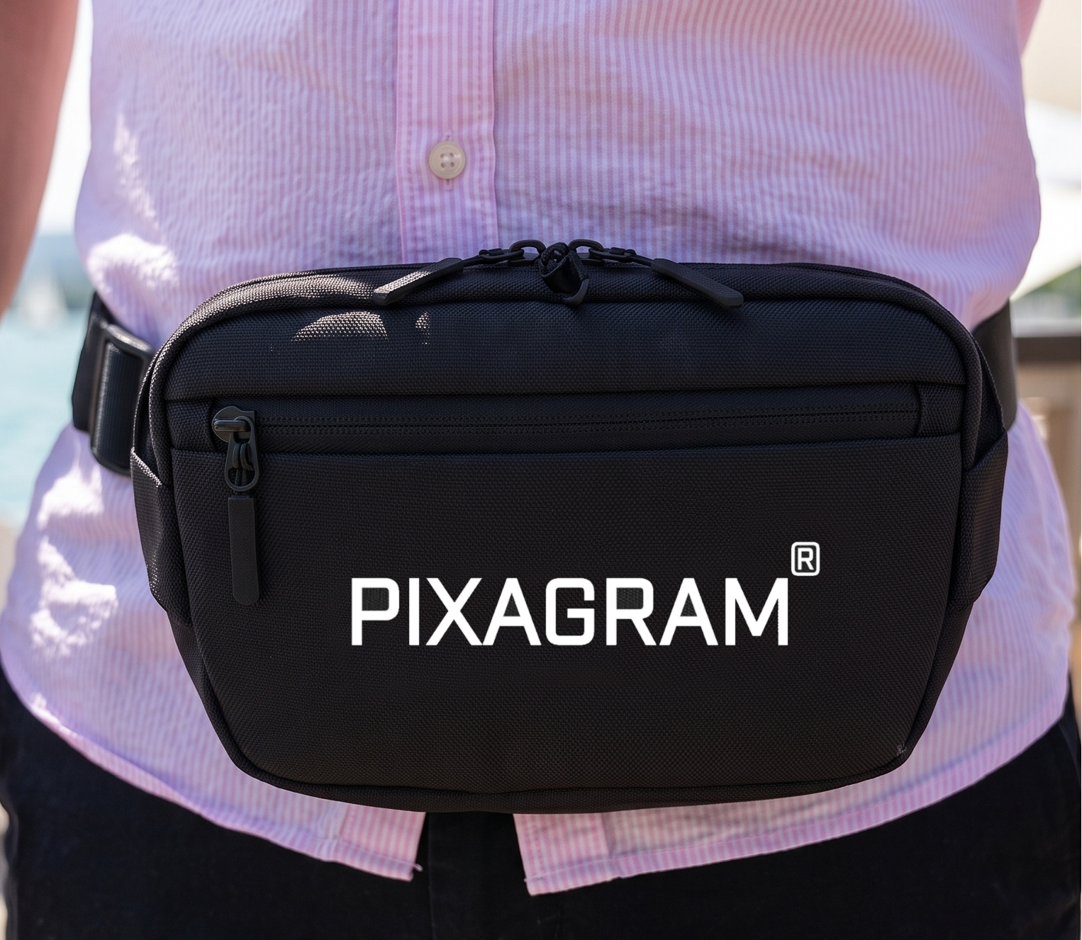 Pixagram® Black Crossbody Pack